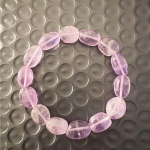 Handmade Authentic Amethyst Stone Beaded Bracelet